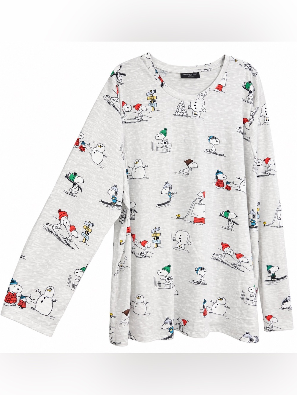 Lane Bryant Peanuts Snoopy winter holiday long-sleeve top/pajama sleepshirt 30